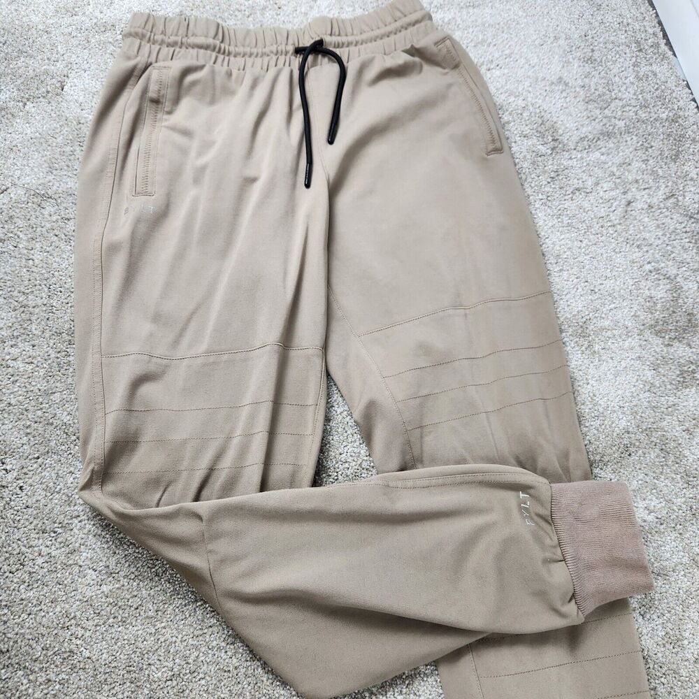 BYLT Pants Elite+ Joggers Women S Sand 4 Way‎ Stretch Drawstring Zipper Pockets - Picture 2 of 12